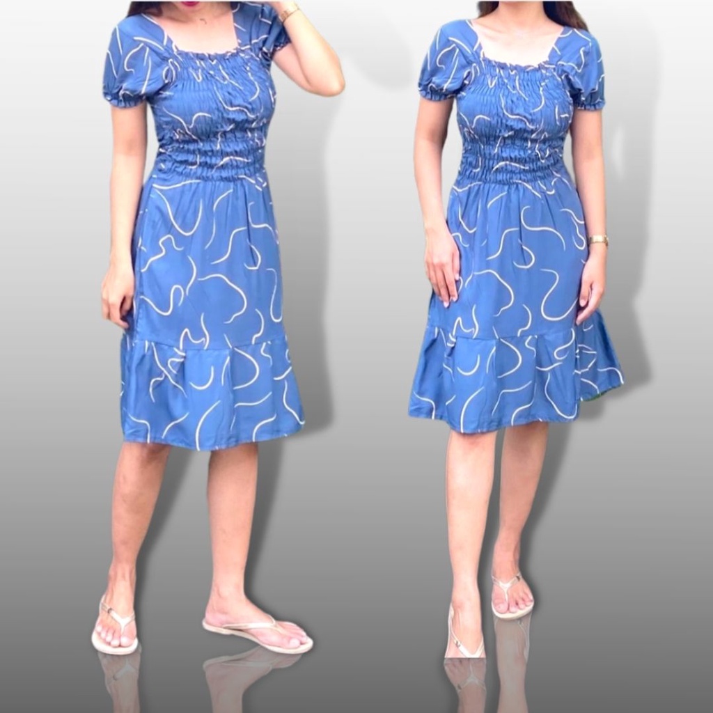 DASTER TERLARIS / DASTER BALI / DRESS BALI / DASTER KERUT MOTIF BALI / DASTER KERUT L / DASTER KERUT