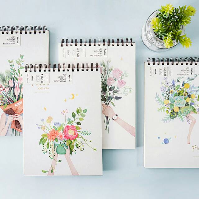 

Floras Garden Spiral Sketchbook A5