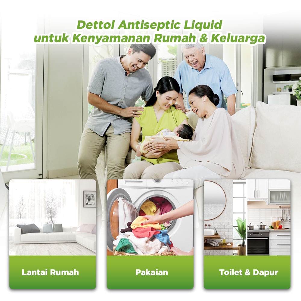 [100%Asli+COD] Dettol Antiseptic Liquid 495 ml  Cairan Antiseptik