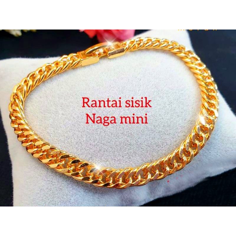 Gelang sisik naga / gelang perhiasan wanita / warna gold 24k