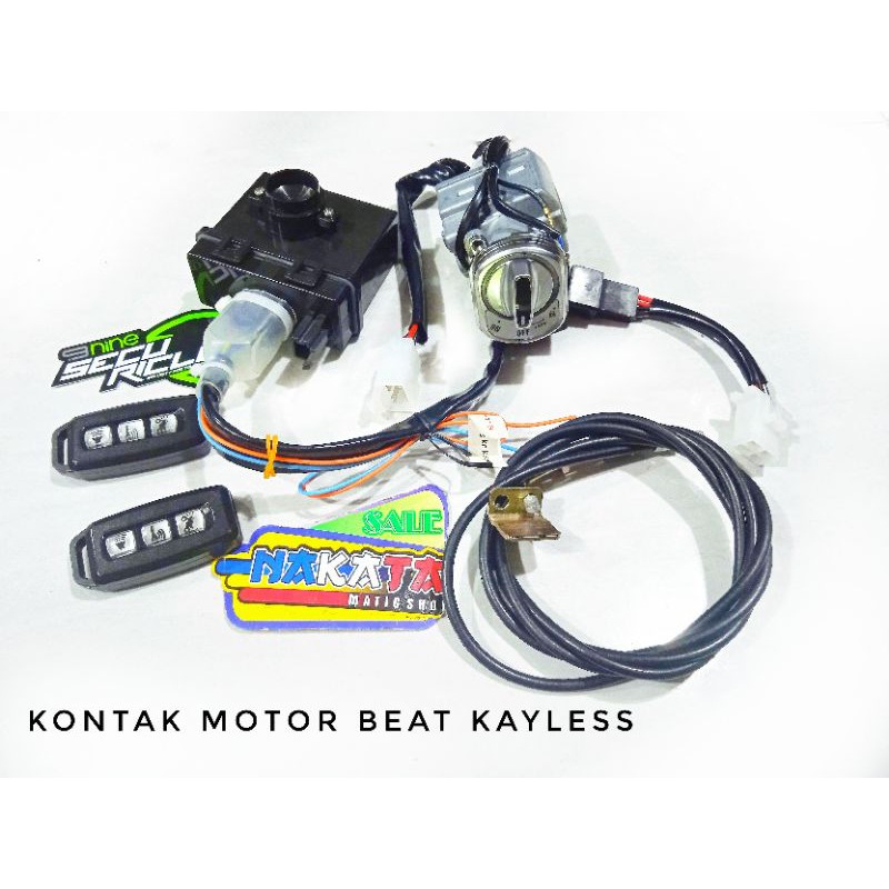 kunci motor beat kayless kontak remot motor beat fullset kayless motor beat
