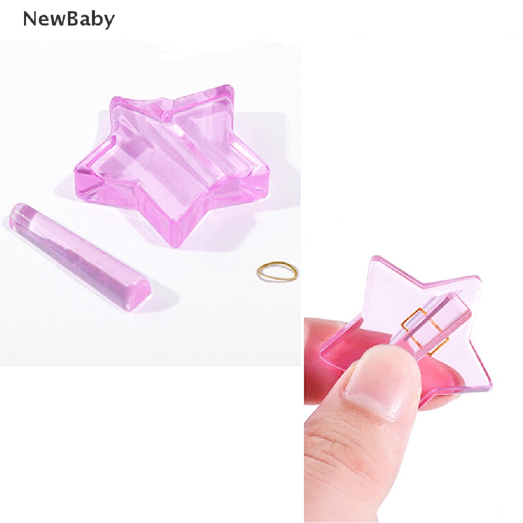 Newbaby 1 Set Cetakan Kuku Palsu Model Tekan Untuk Nail Art / Manicure