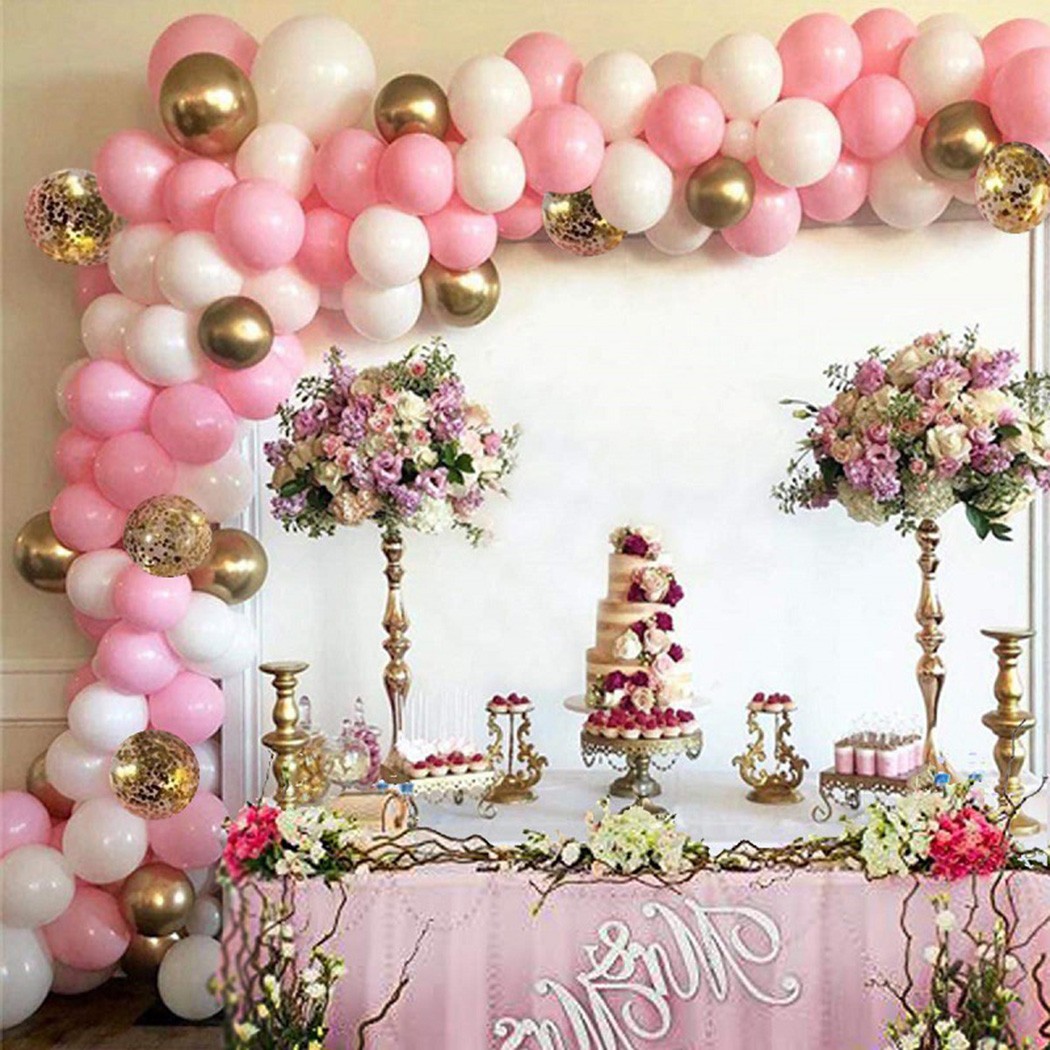 Balon Garland Warna Pink Untuk Dekorasi Pernikahan Shopee Indonesia