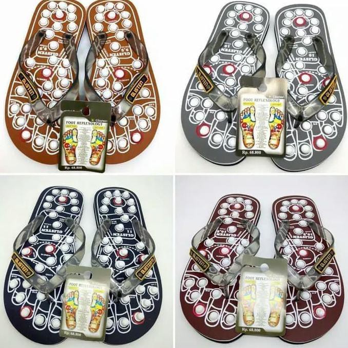 PROMO Promo Sendal Jepit Glisten Swiss Untuk Refleksi Terapi Kesehatan - 42 - 43 DX411