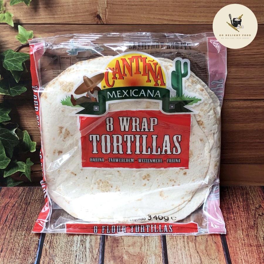 

Cantina Mexicana 8 Wrap Flour Tortillas - 340G