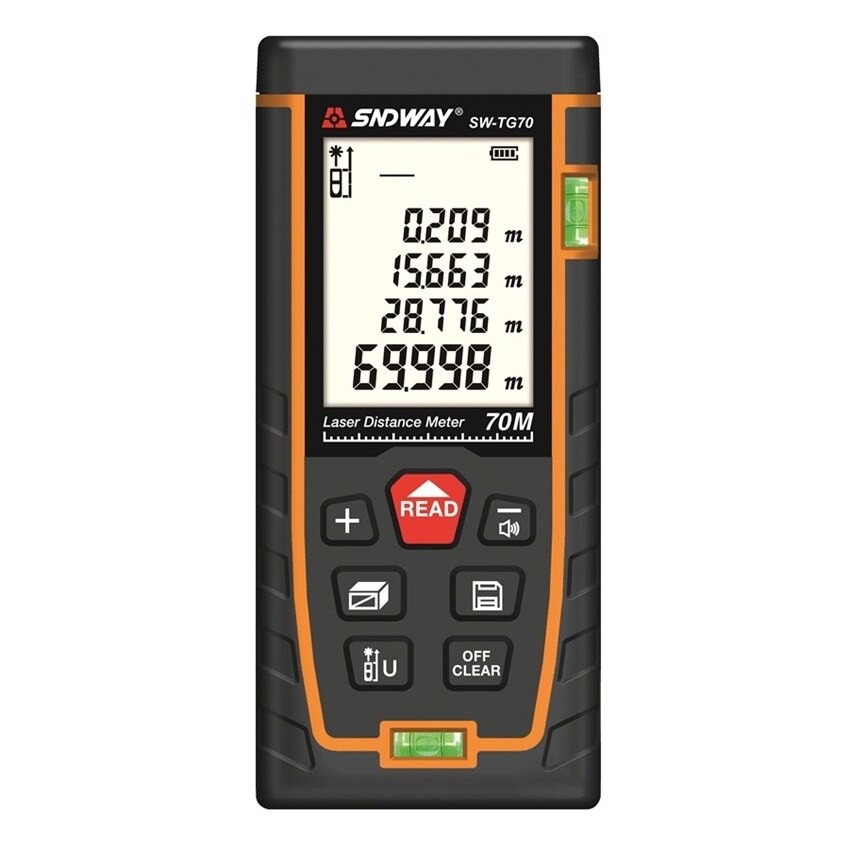 SW-TG70 SNDWAY - Infrared Laser Distance Meter Measurement Tool 70M