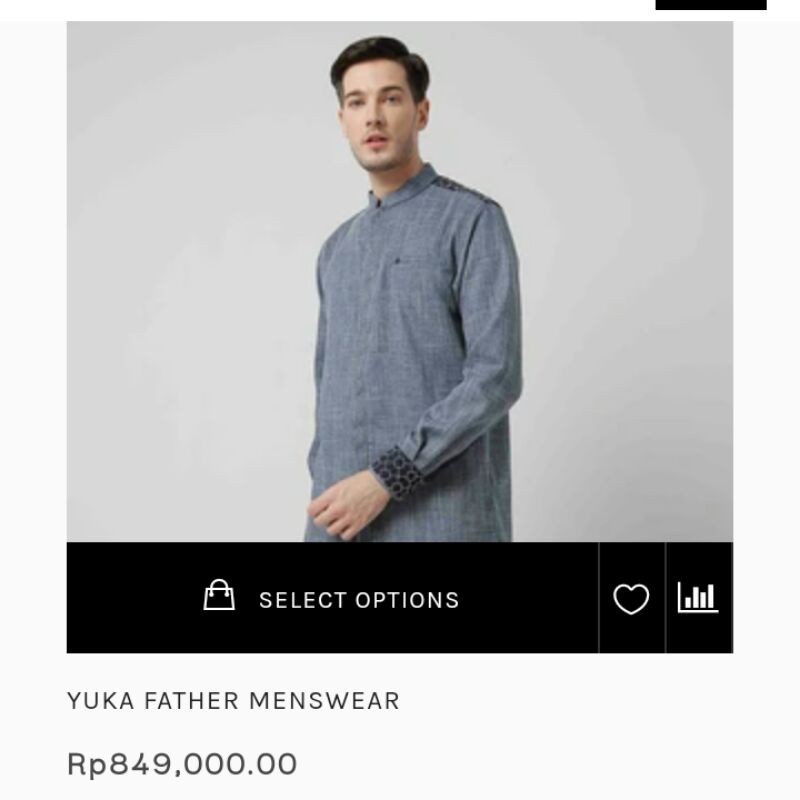 Baju Koko SHAFIRA ukuran S warna abu biru