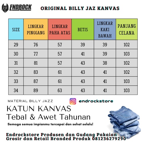 Original chino billy jazz | Celana chino panjang pria billy jazz