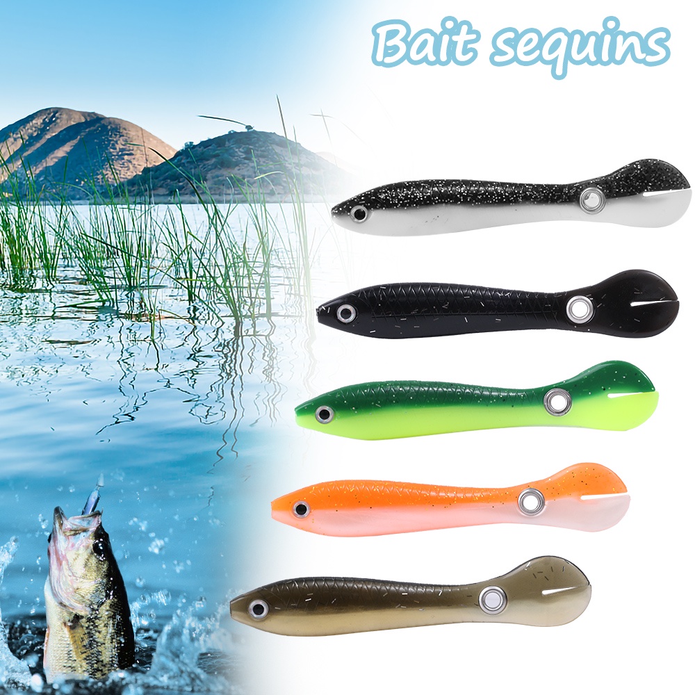 Umpan Pancing Softlure Bentuk Ikan Imitasi 9.5CM Bahan PVC Dengan Kail Untuk Outdoor / Camping