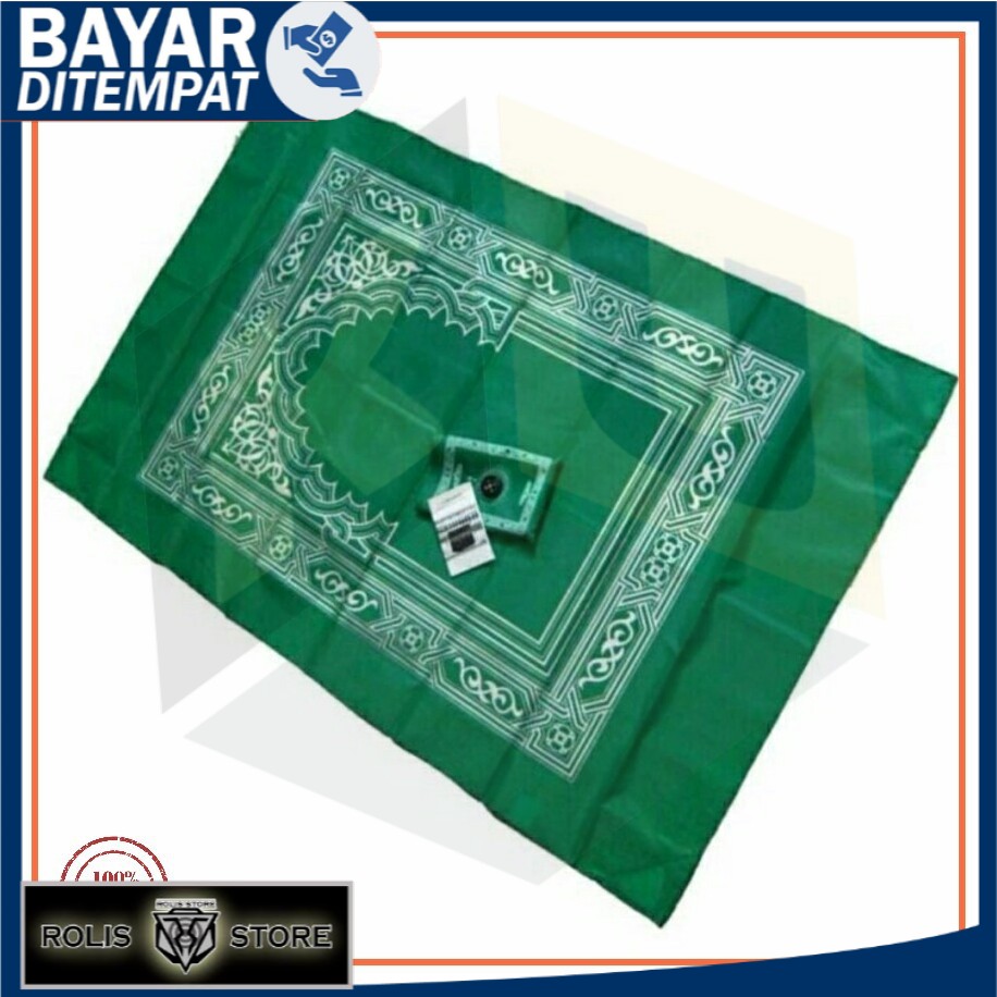 SAJADAH LIPAT KOMPAS UNIK, POCKET PRAYER MAT / SAJADAH OUTDOOR SIMPLE