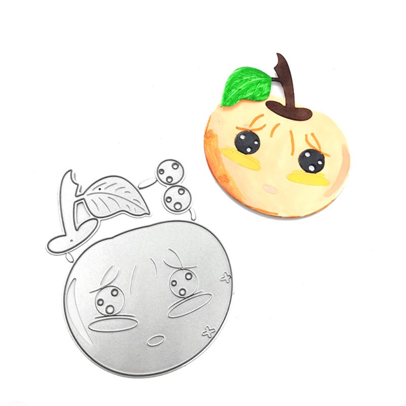 Zzz Cetakan Stensil Cutting Dies Motif Buah Halloween Bahan Metal Untuk Scrapbook / Craft DIY