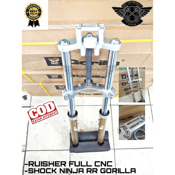 shock skok depan ninja rr shock ninja r gorilla pnp honda cb gl mp tiger