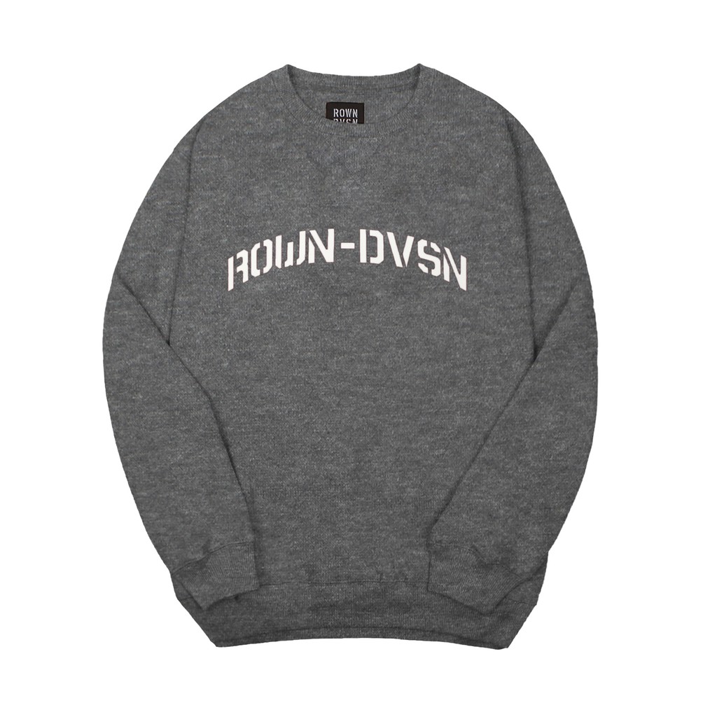 Rown Division Crewneck Dark  Grey  Rowndvsn Sweater Bravo 