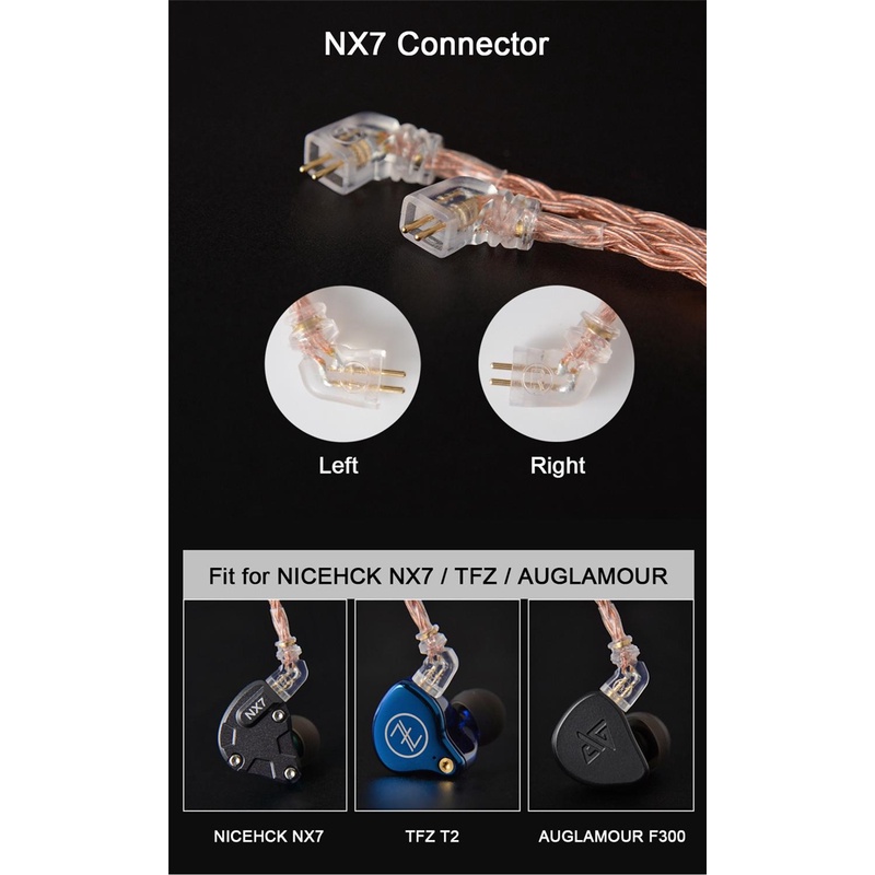 Nicehck C16-3 Kabel Tembaga 16 Inti Kemurnian Tinggi 3.5/2.5/4.4mm Plug Mmcx/2Pin/Qdc/Nx7 Pin Untuk Kz Z Z3X