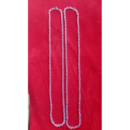 PROMO Kalung Pria Bahan Besi Putih Asli 100% (TERNATE)