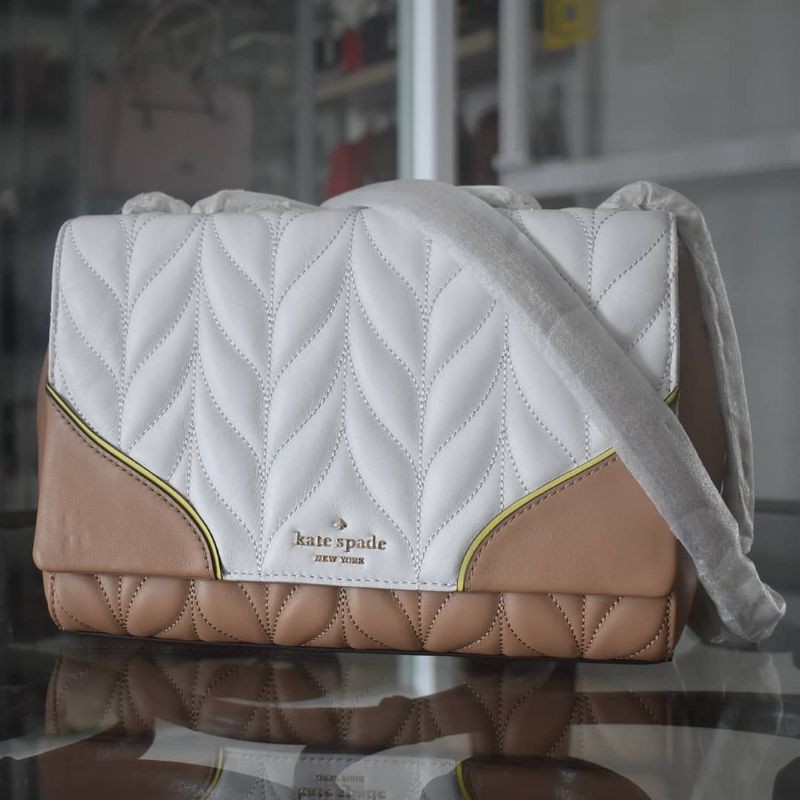 Kate Spade Emelyn Medium Briar Lane Quilted White Dove Multi
