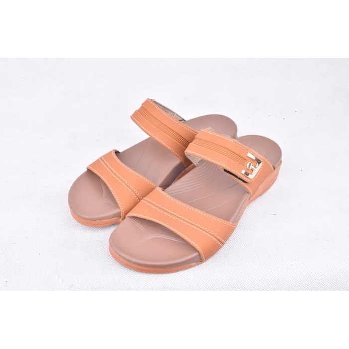 Unik Sandal Cewe Dewasa Neucleus Victoria 02 Tan - Tan, 38 Berkualitas