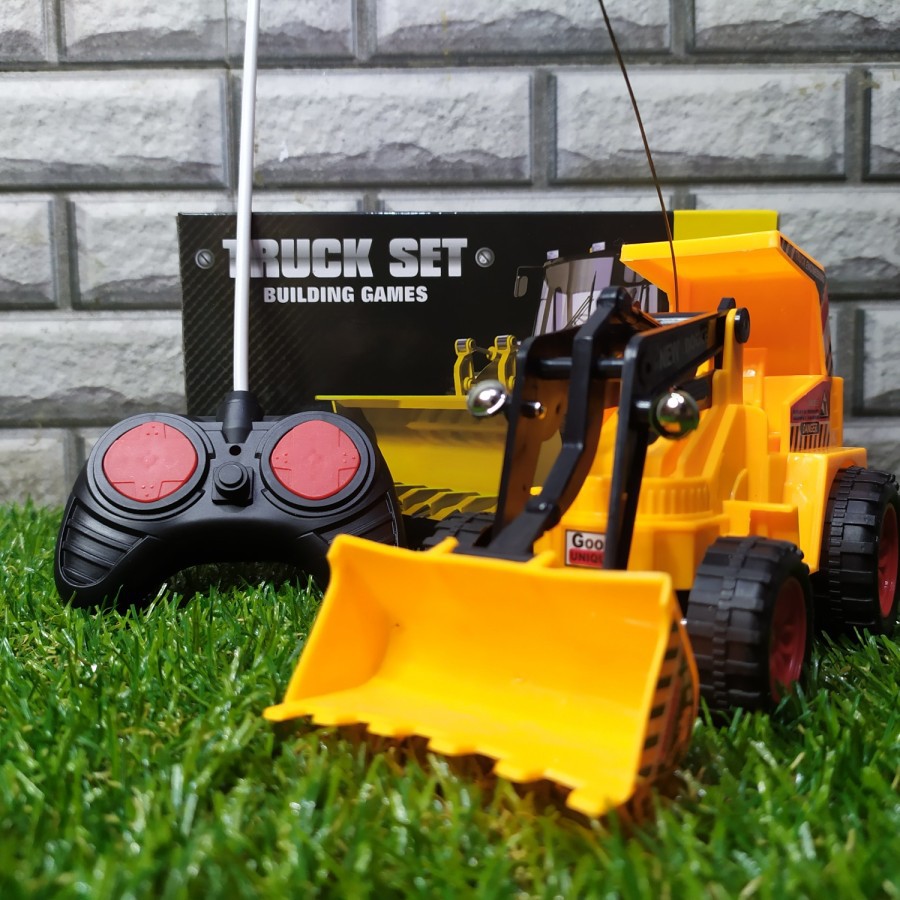 MAINAN RC MINI BULDOZER ANAK EDUKATIF - RC MOBIL TRUK BULDOSER ANAK