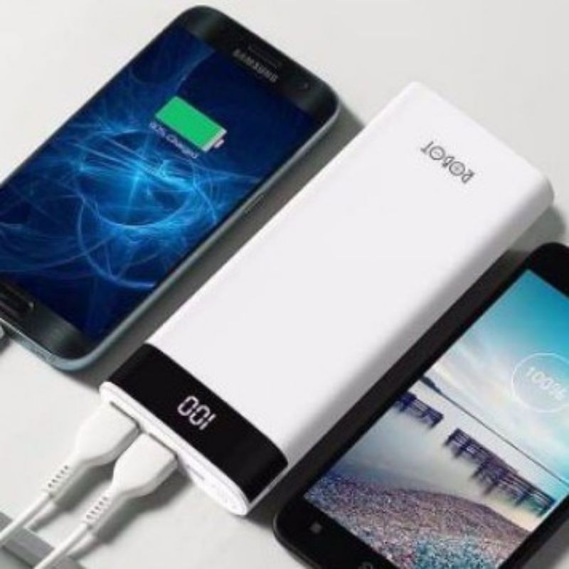 POWERBANK POWER BANK RT210 RT 210 12000MAH 12000 MAH 2 USB PORT OUTPUT DIGITAL DISPLAY USB TYPE C