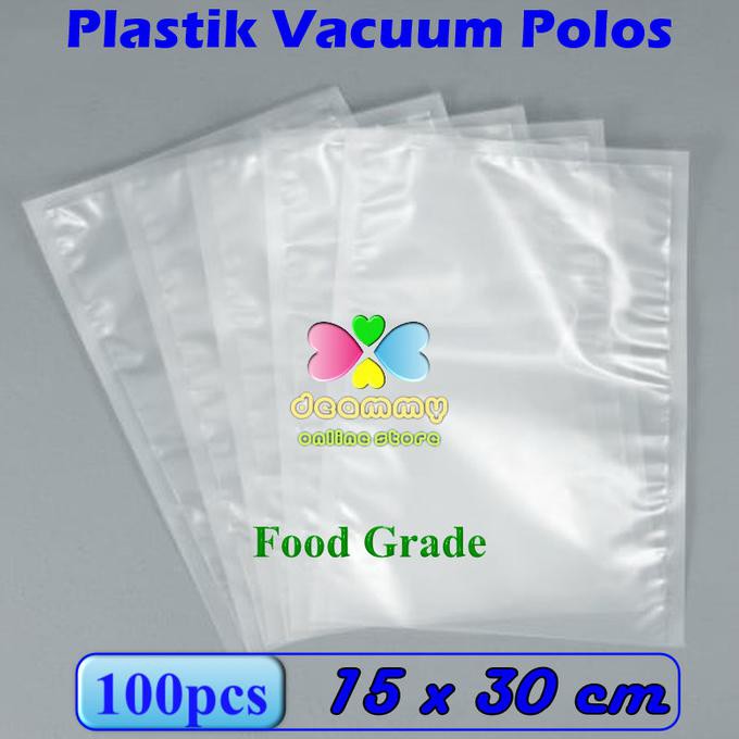 

HOT PROMO Plastik Vakum Bag Polos 15 x 30 cm, Plastik Vacum Bag Seal - 1Pak isi 100pcs