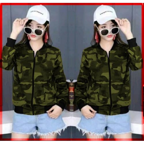 [Jaket Army CL] jaket wanita babyterry army