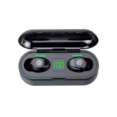 Headset BLuetooth F9 TWS Earbuds Powerbank Wireless