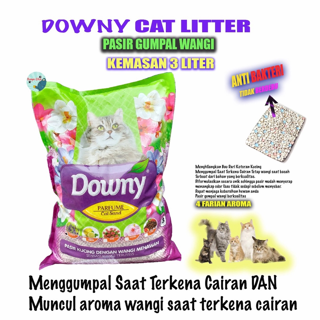 Pasir Kucing Cat Sand Pasir Kucing Wangi Cat Sand Parfume 3L