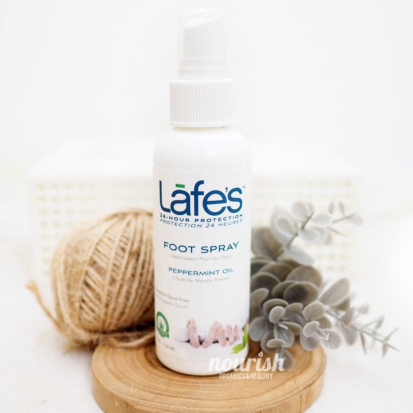 Lafes Foot Spray with Organic Peppermint Oil 118ml