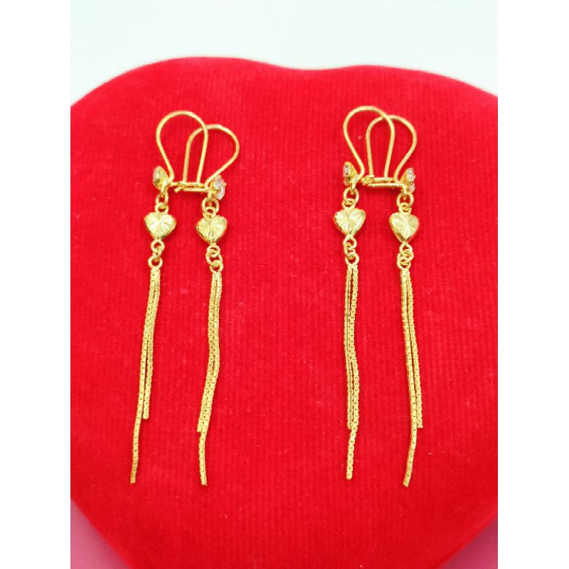 ANTING DEWASA PANJANG ( PERAK 925 ) LAPIS EMAS 24K