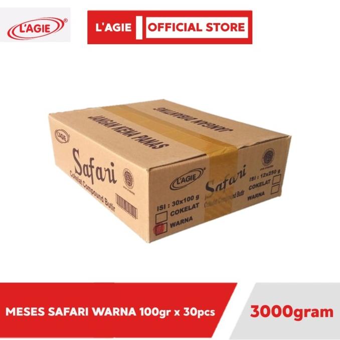 

Lagie Coklat Meses Warna Safari 1 Dus isi 30pcs @100gr ---NEW---