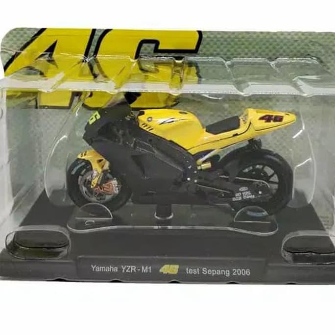 Miniatur Diecast Valentino Rossi Test Sepang 2006 Yamaha Yzr M1 - Termurah 