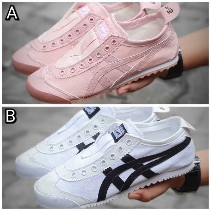 SEPATU ASICS TIGER ONITSUKA SLIP ON KANVAS WANITA 36-40