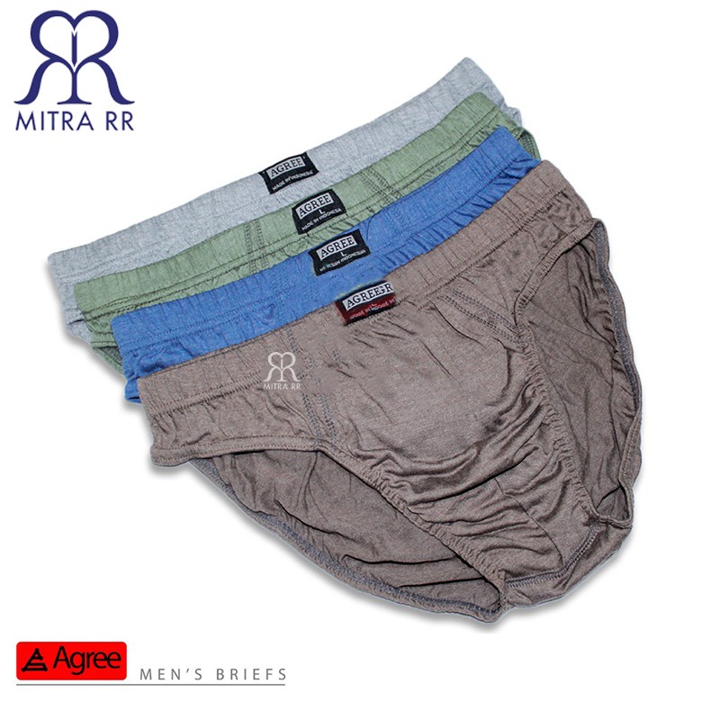 Celana Dalam Pria Agree 8886 / CD BRIEF PRIA M L XL XXL Mens Underwear (3PCS)