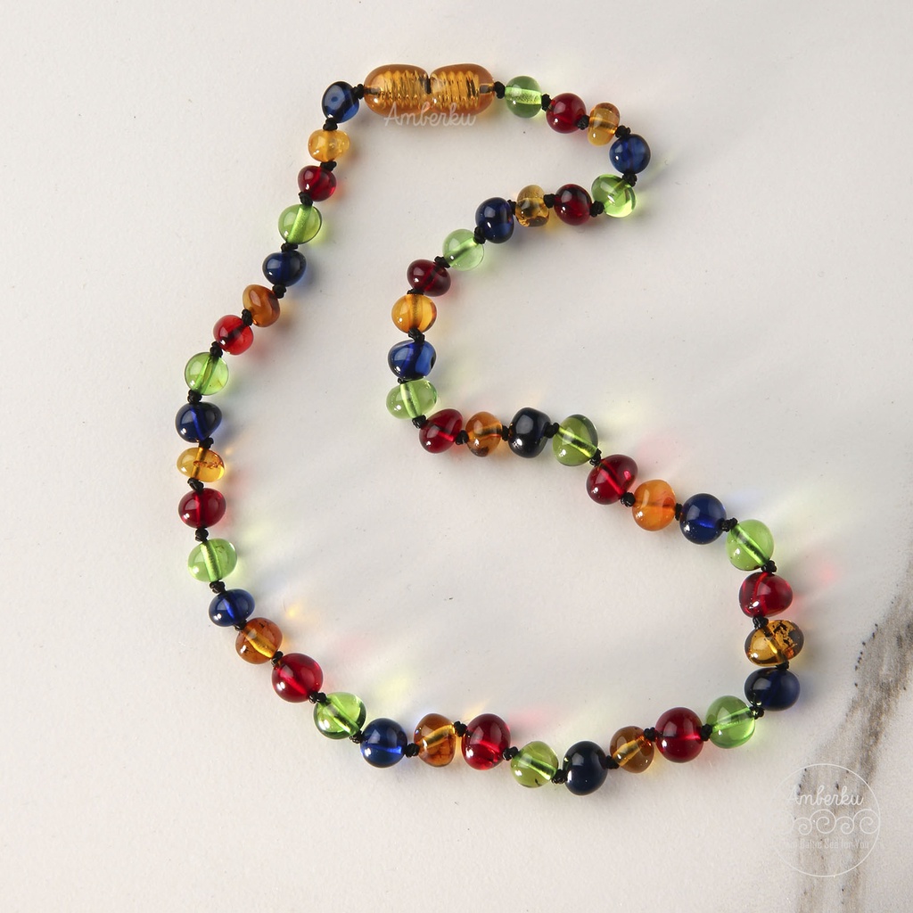 Baltic Amber Teething Necklace AMBERKU K231