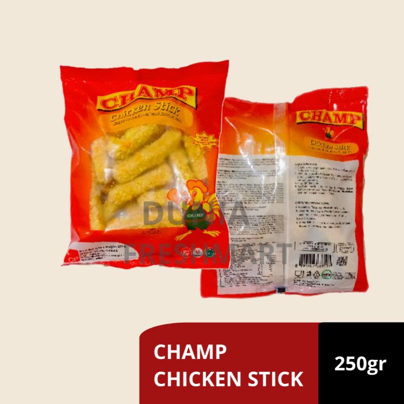 

CHAMP CHICKEN NUGGET STIK 250GR NAGET AYAM NAGET STIK NUGGET STIK NUGET AYAM