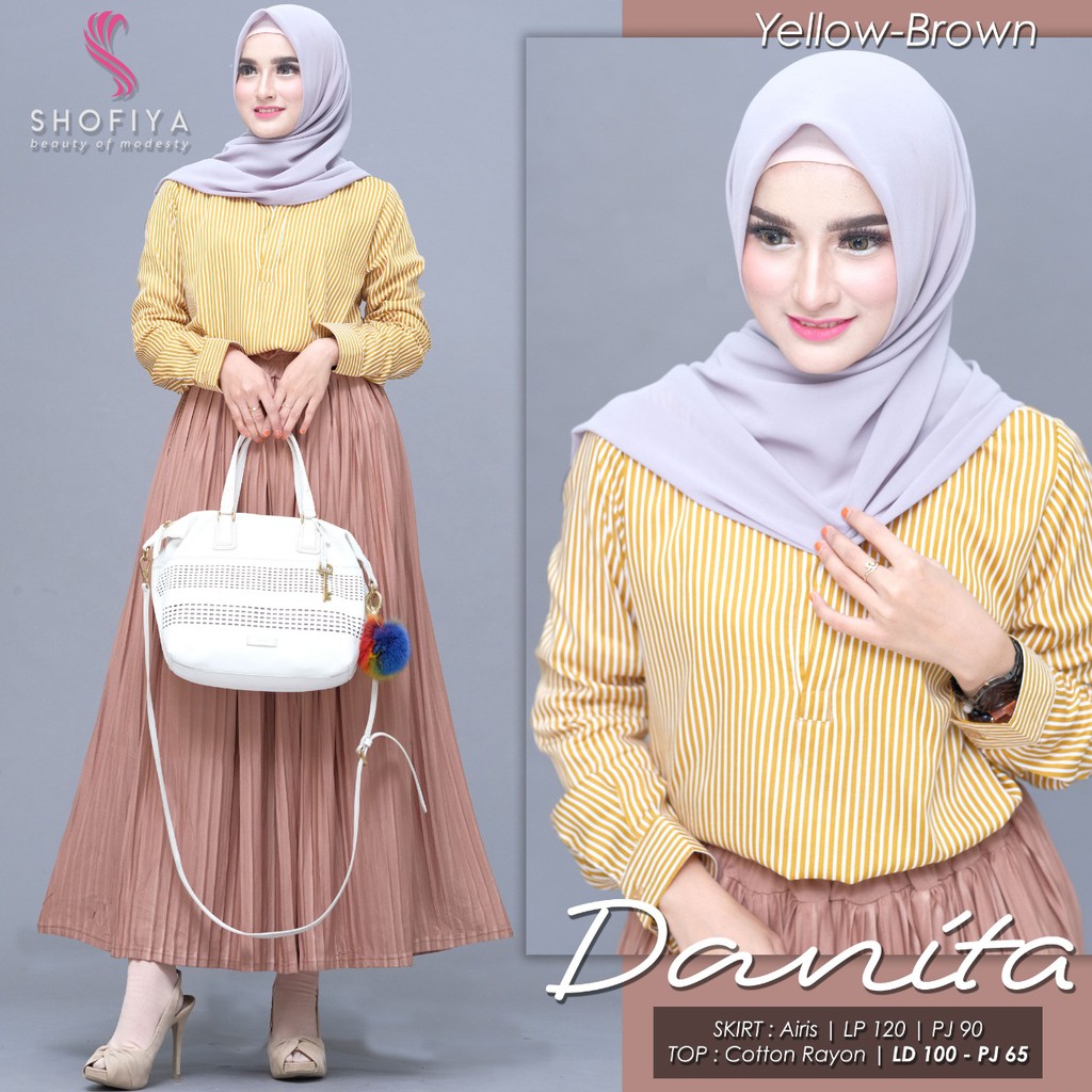 DANITA SET ORI  BY SHOFIYA ATASAN  WANITA  PAKAIAN WANITA  