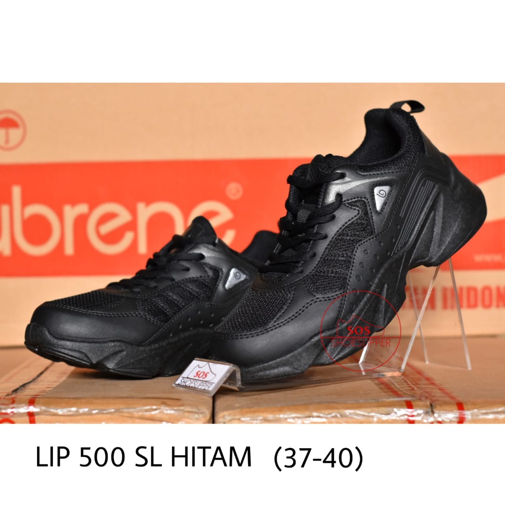 SOS SEPATU SEKOLAH LIP 500 ANAK LUBRENE HITAM PRIA WANITA