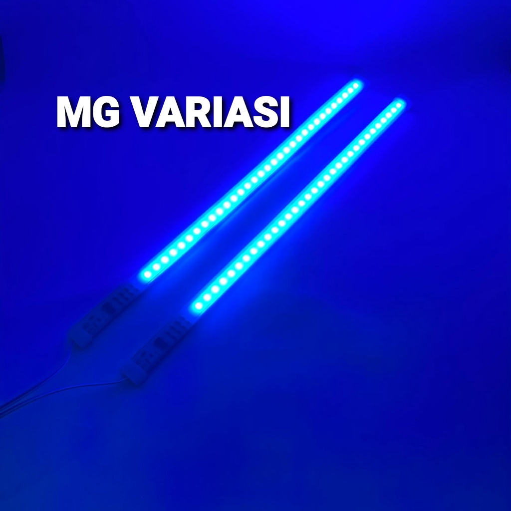 Lampu running alis LED 30cm motor mobil / Lampu alis flexyble 30cm biru