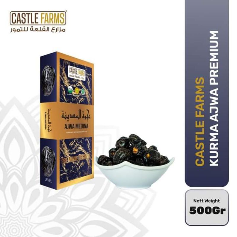 

Kurma Ajwa Medina Premium Organik 500gram Castle Farm #Medina Dates