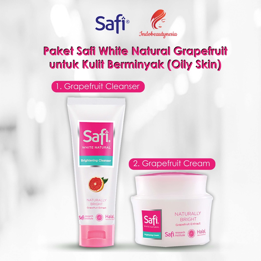 Paket Safi White Natural Strawberry Lemon Extract 2pcs - Mencerahkan Kulit Berminyak