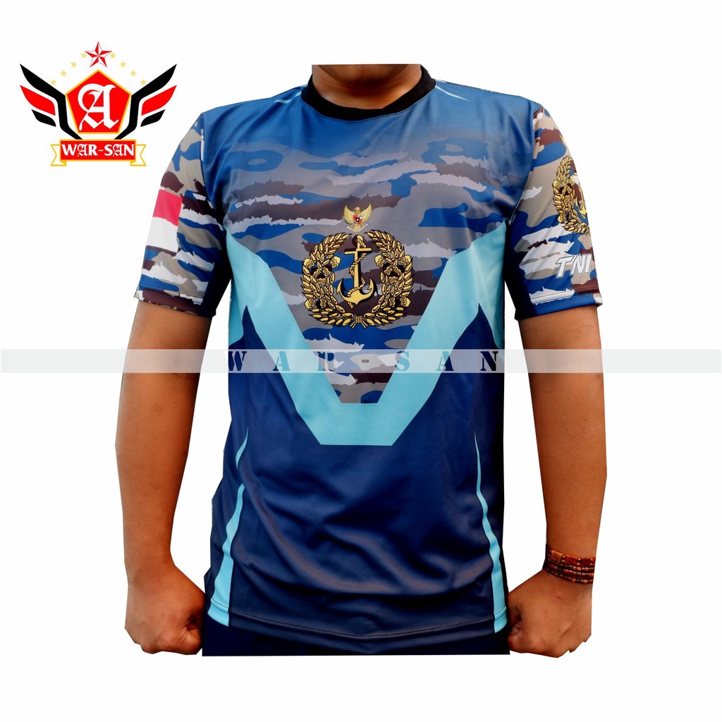 JERSEY TNI AL / JERSEY KAOS TNI AL BAHAN SILVER TECH