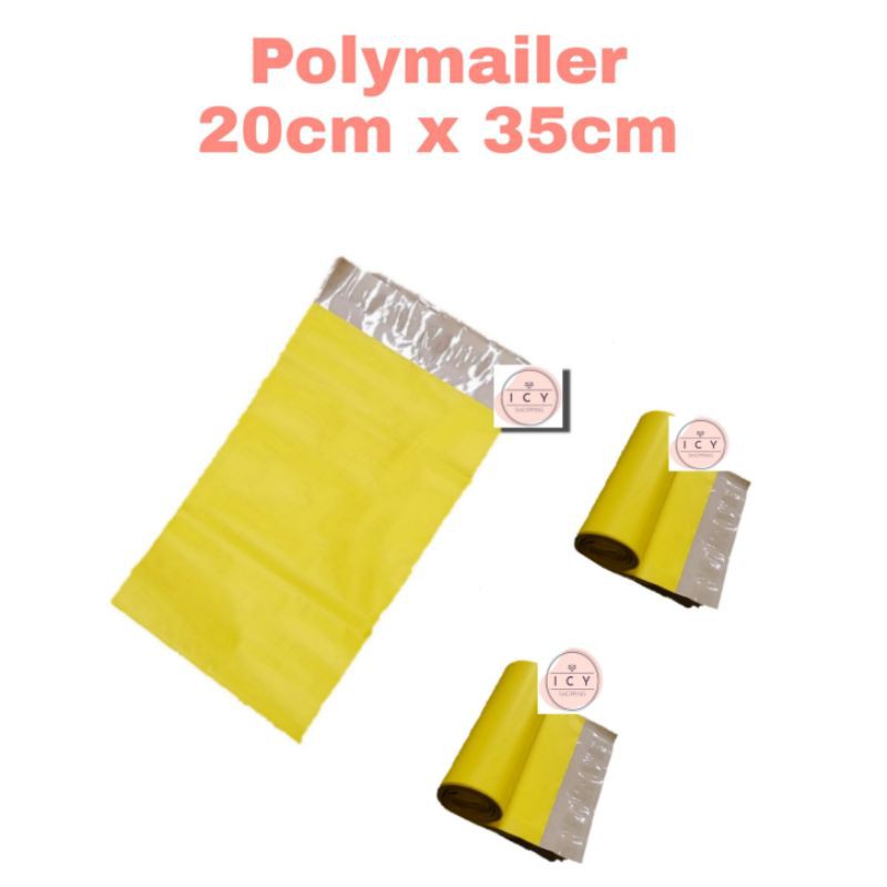 ❣️VENNE MAILER❣️(±100pcs) Polymailer 20 x 35 cm Lemon Kantong Amplop Plastik Online Shop packing