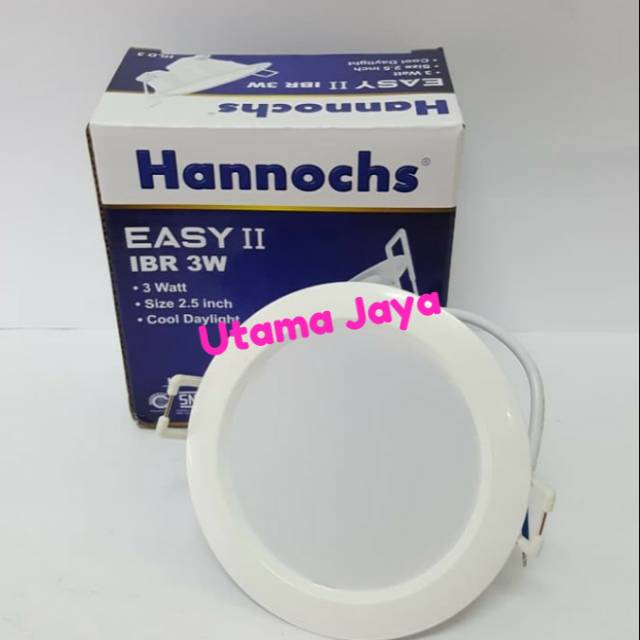 Lampu LED Downlight Hannochs Easy II 3 Watt Bulat