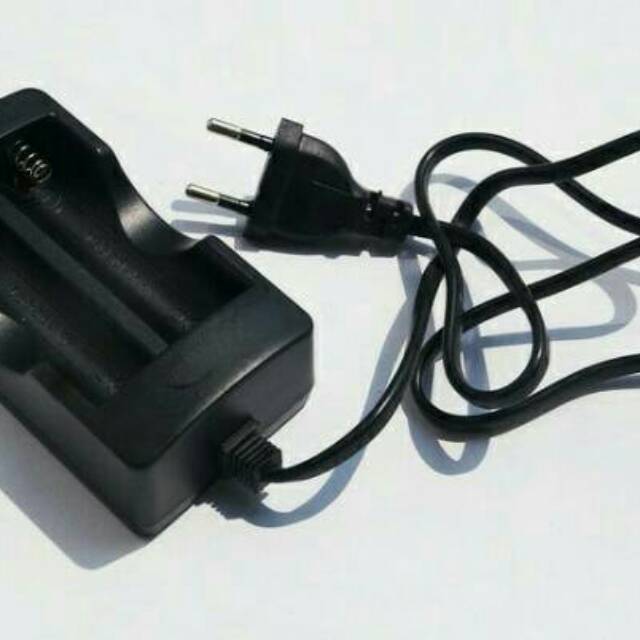 Charger batre 18650 vapor 2 slot kabel charger