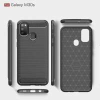 CASE SLIM FIT CARBON IPAKY SAMSUNG GALAXY M30S SAMSUNG GALAXY M21 SOFTCASE - FA