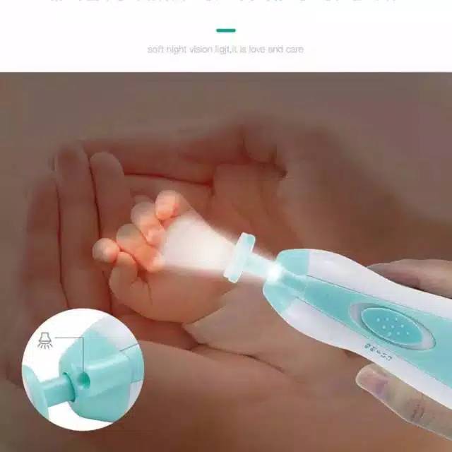 Baby Nail Trimmer Gunting kuku bayi elektrik Grinding pedicure