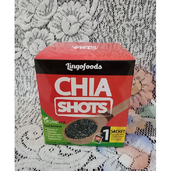 

Lingo Foods Chia Shots - Lingofoods Chia seeds 10 Sachets - 100% Organic