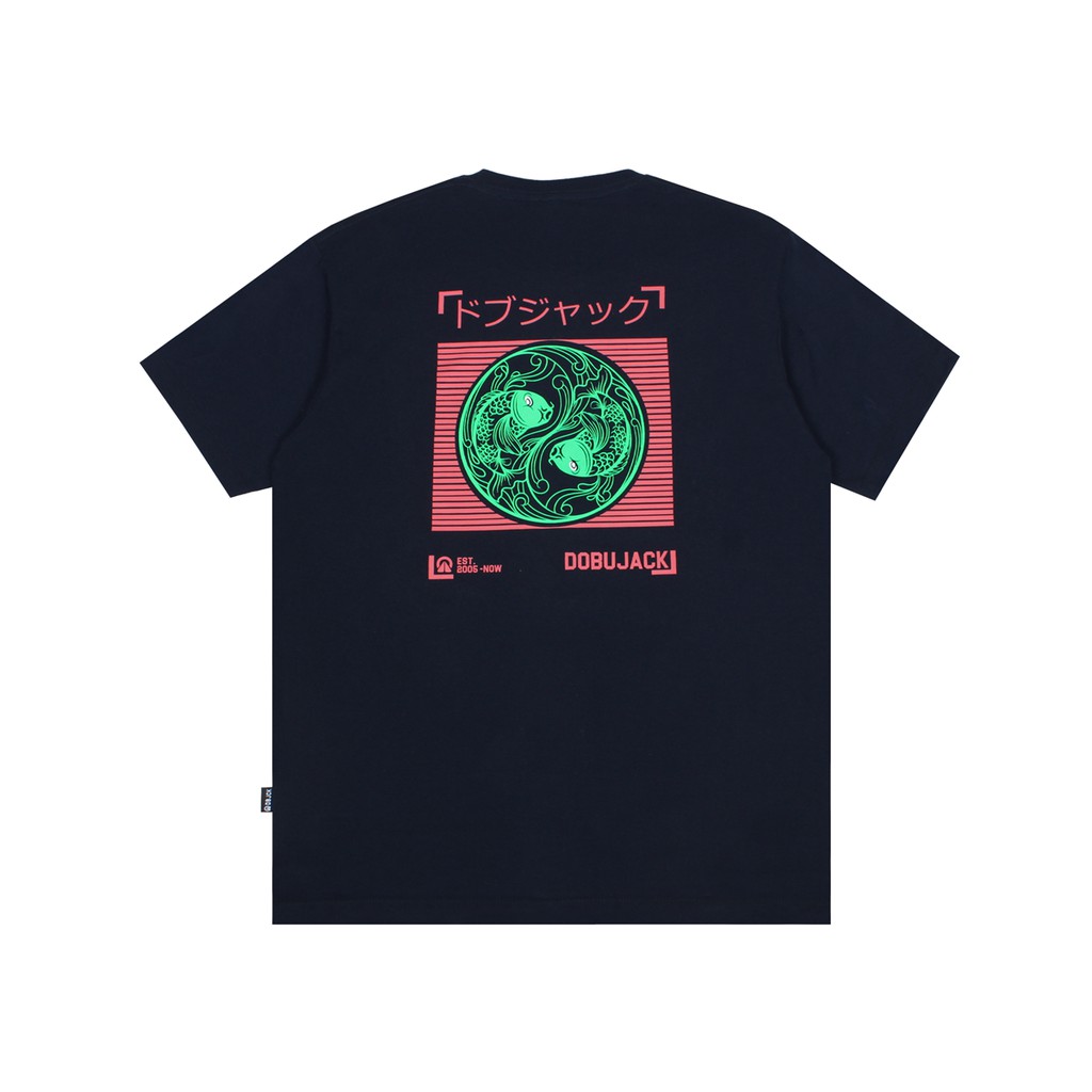 

Dobujack Tshirt Koi Fish Navy Tees