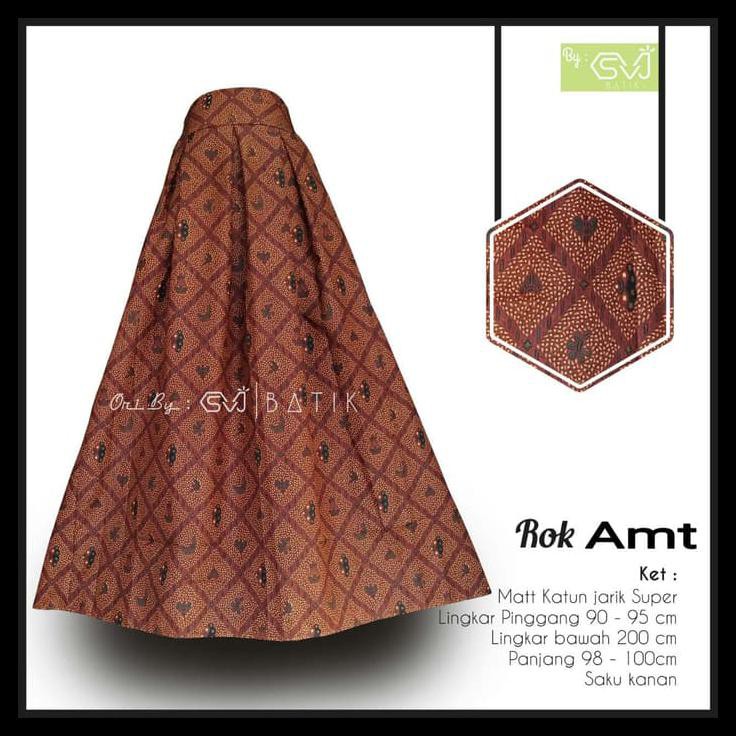 Baru Rok Batik Sogan Klasik #2 - De Solo Batik - Baju Hijab Batik Solo