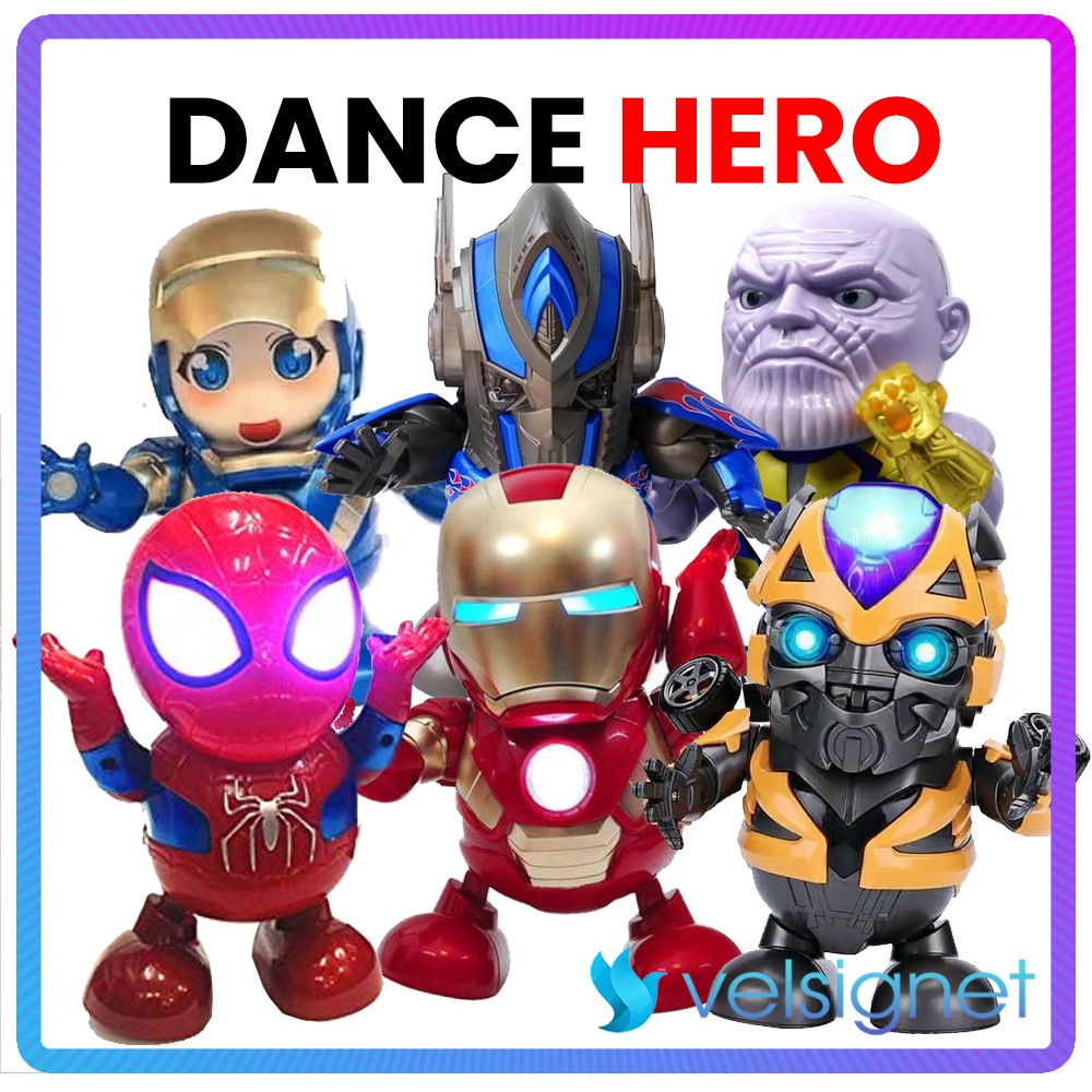  DANCE HERO MAINAN  ANAK DANCING SUPERHERO AVENGERS 